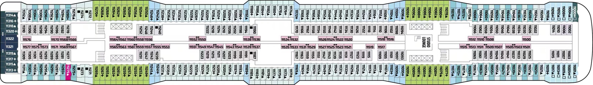 Deck 11 plan